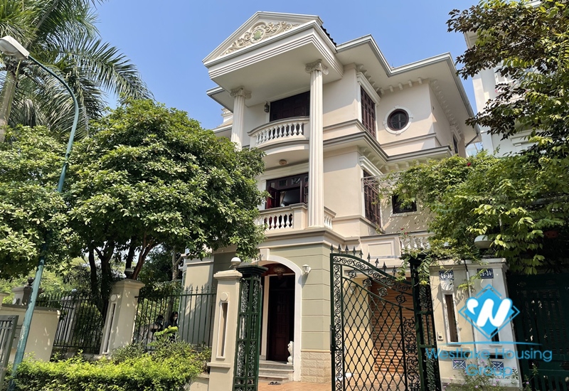 Corner 5 beds house for rent in Ciputra, Tay Ho